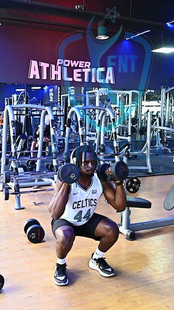Squat avec halteres
