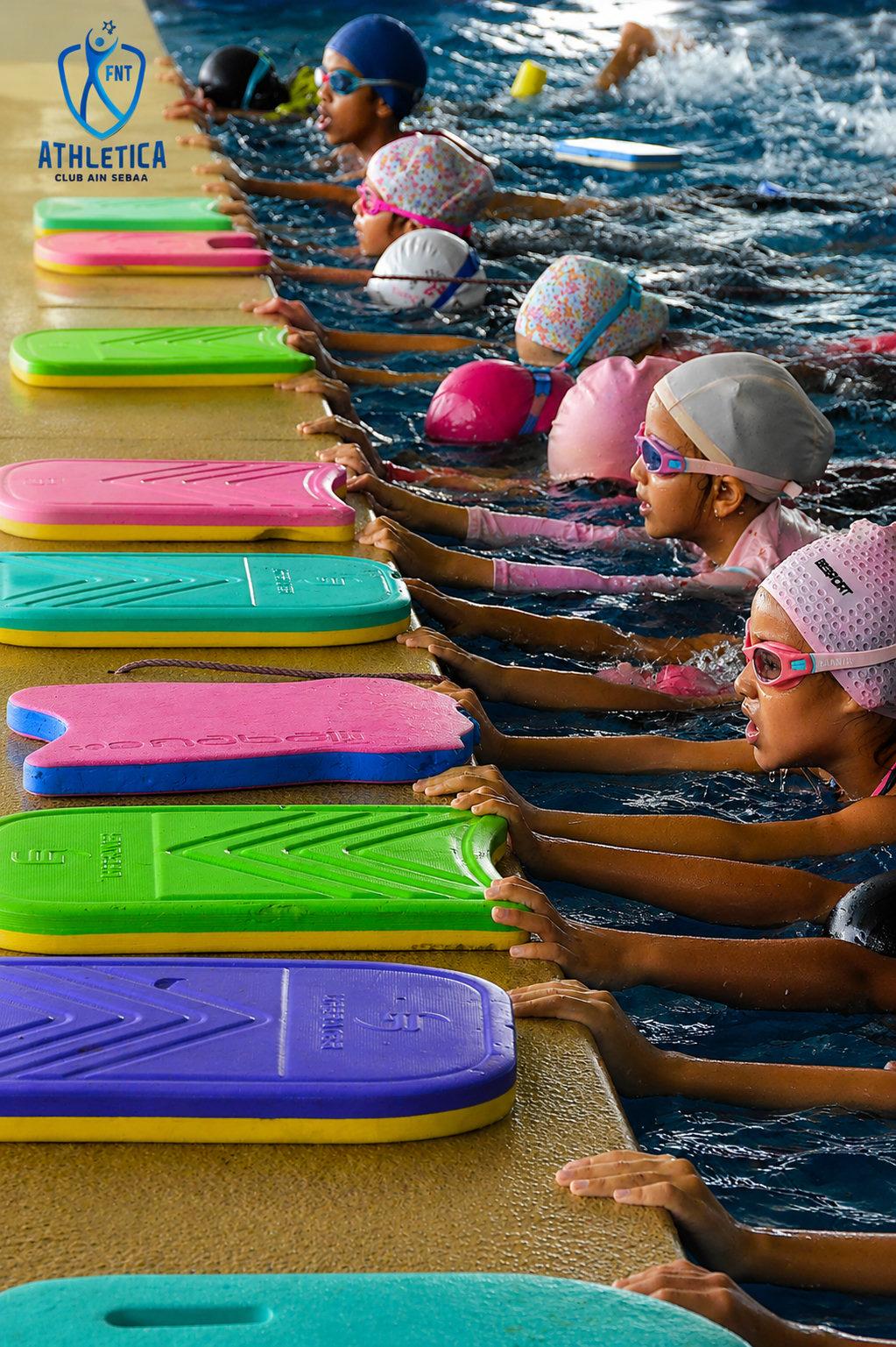 Entrainement natation enfants